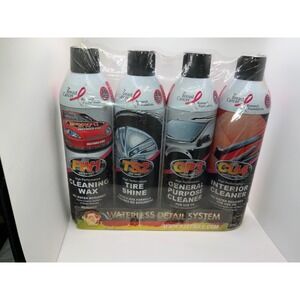 4 Pack Fast Wax Waterless Detail System FW1 TS2 GP3 CU4 Car Cleaning Kit-SEALED